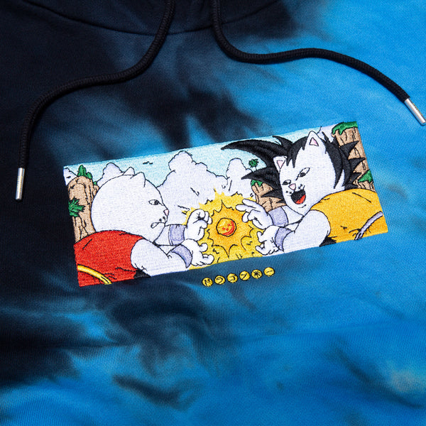Ripndip Nermku Battle Hoodie (Black/Blue Dye)