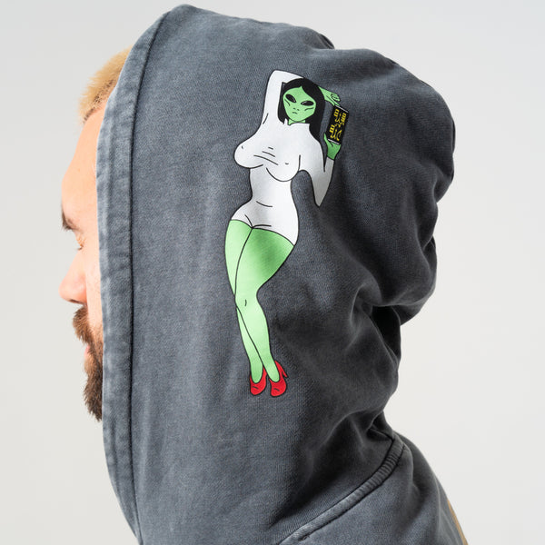 Ripndip Nerms Cans Hoodie (Charcoal Vintage Wash)