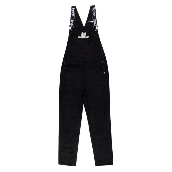 ripndip Nermy Buddy Corduroy Overalls (Black)
