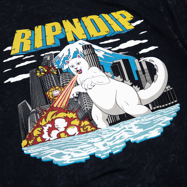 Ripndip Nermzilla Long Sleeve (Black Mineral Wash)