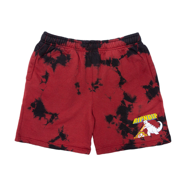 Ripndip Nermzilla Sweatshorts (Black/Red Dye)