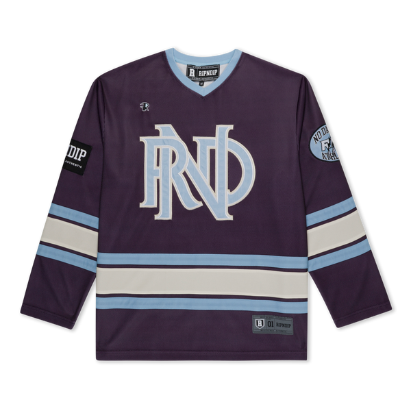 ripndip No Days Off Hockey Jersey (Plum)