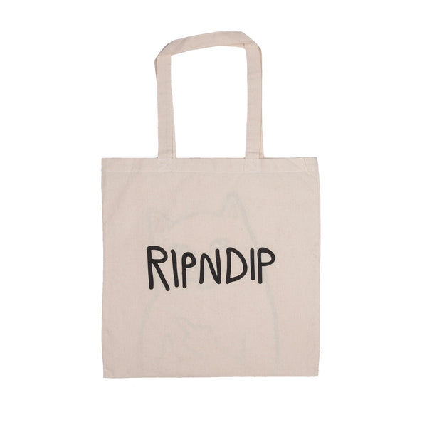 Ripndip OG Lord Nermal Tote Bag (Natural Canvas)