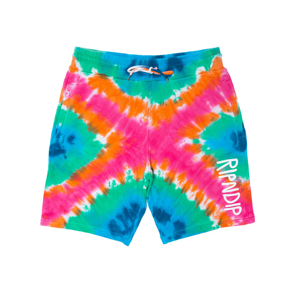 Ripndip OG Prisma Sweatshorts (Rainbow X Dye)