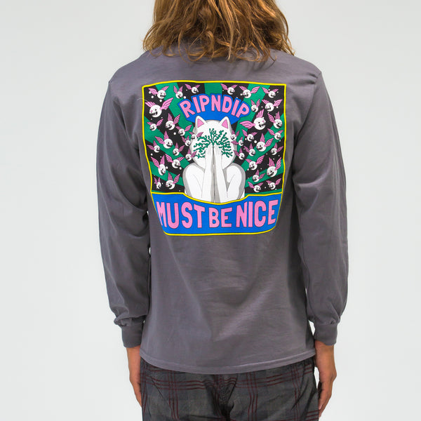 Ripndip Overthinking Long Sleeve (Charcoal)