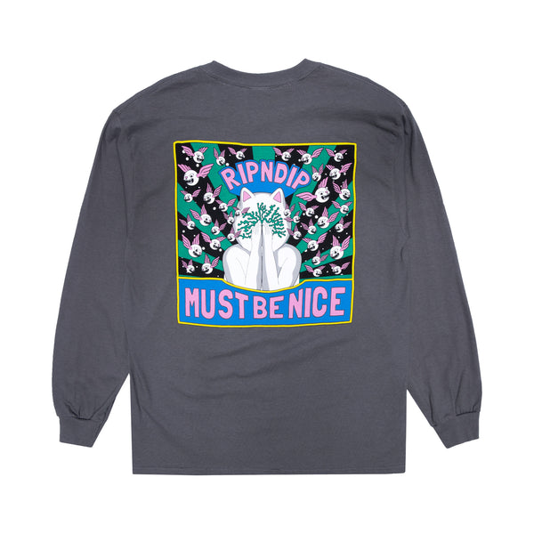 Ripndip Overthinking Long Sleeve (Charcoal)