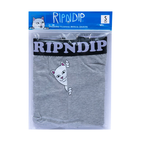 Ripndip Peek A Nermal Boxers (Heather Grey)