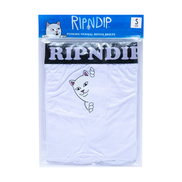 Ripndip Peek A Nermal Boxers (White)