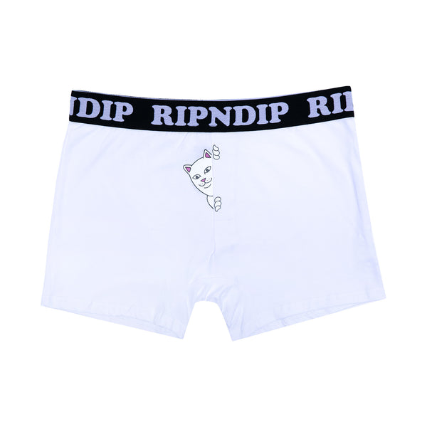 Ripndip Peek A Nermal Boxers (White)