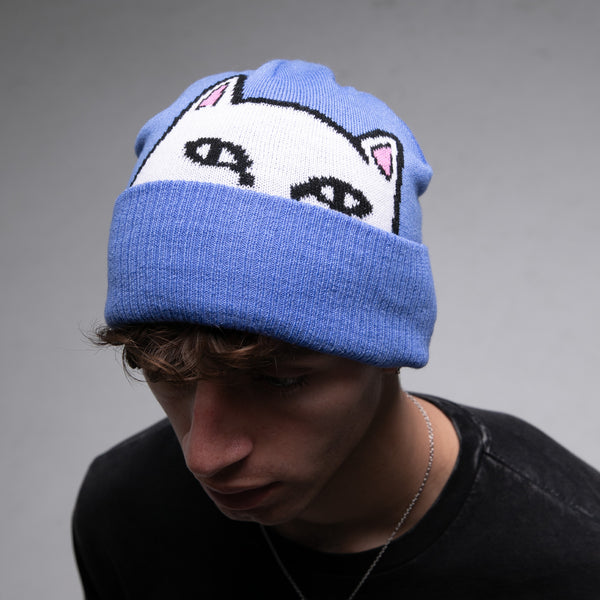 Ripndip Peeking Nermal Beanie (Cornflower)