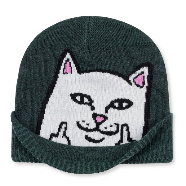 Ripndip Peeking Nermal Beanie (Marled Hunter Green)