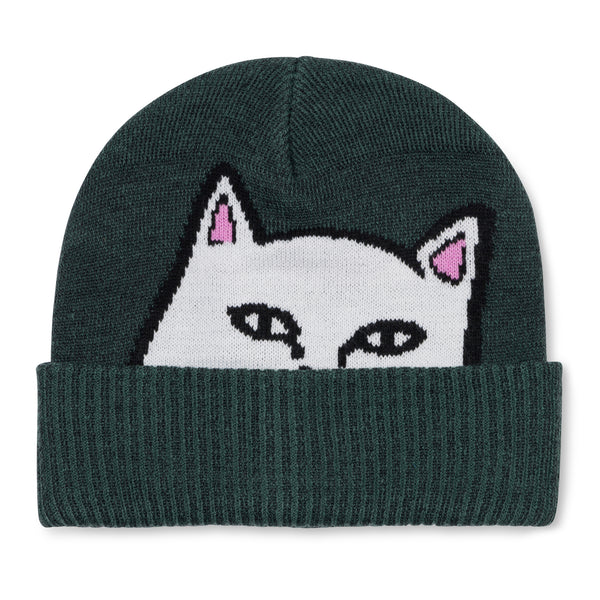 ripndip Peeking Nermal Beanie (Marled Hunter Green)