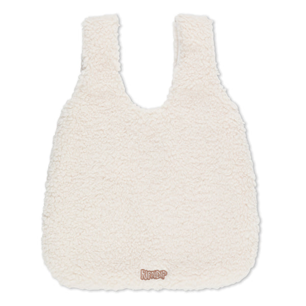 Ripndip Peeking Nermal Sherpa Tote Bag (Natural)