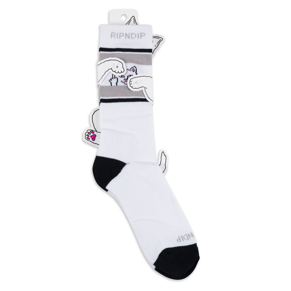 Ripndip Peeking Nermal Socks (White)