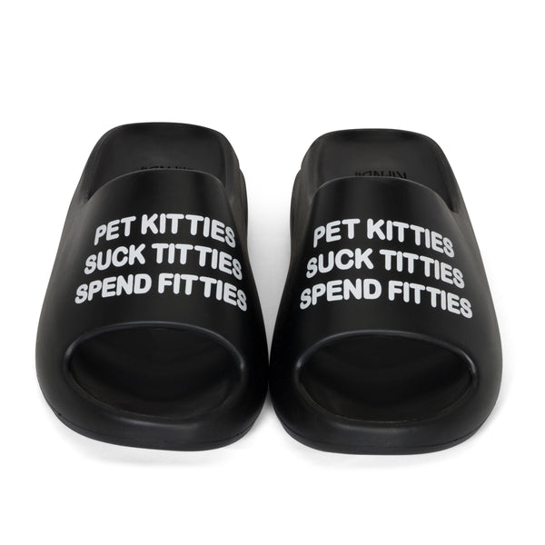 Ripndip Pet Kitties Cloud Slides (Black)