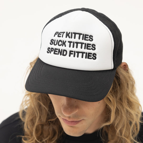 Ripndip Pet Kitties Trucker Hat (Black)