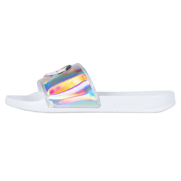Ripndip Pill Iridescent Slides (White)