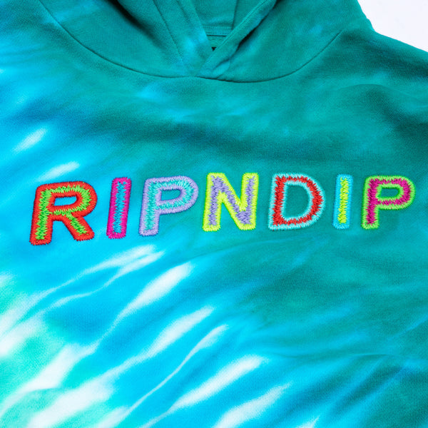 Ripndip Prisma Hoodie (Teal Rainbow Dye)