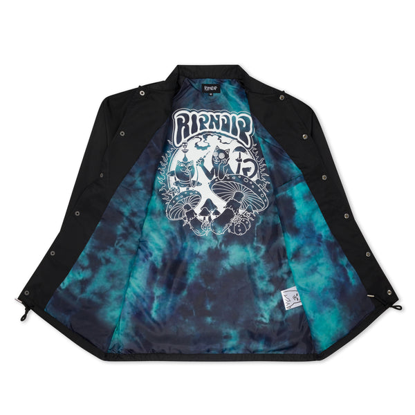 Ripndip Psychedelic Garden Coach Jacket (Black)
