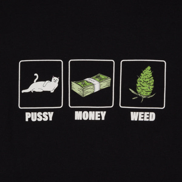 Ripndip Pu$$y Money Weed Tee (Black)