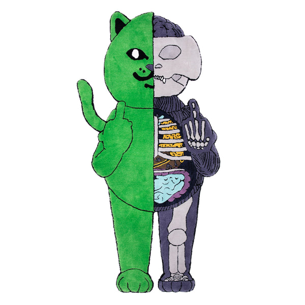Ripndip R Nerm Æ-09 Anatomy Rug (Green/Purple)- 6ft