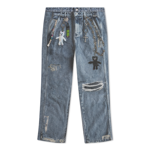 ripndip Real Straight Leg Denim Pants (Light Wash)