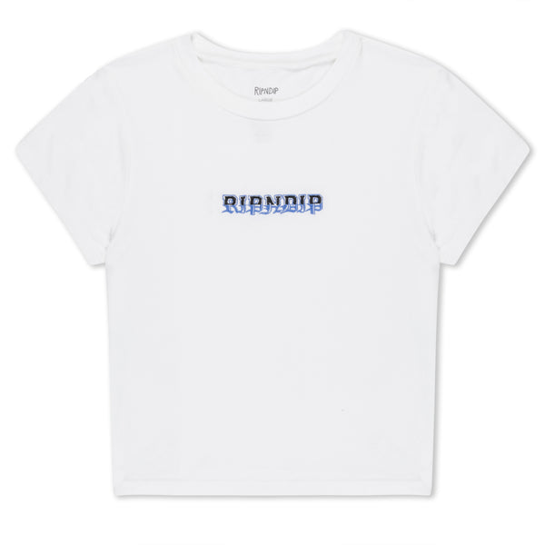 ripndip Rich Spirit Cropped Baby Tee (White)