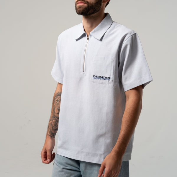 Ripndip Rich Spirit Quarter Zip Shirt (Light Blue)
