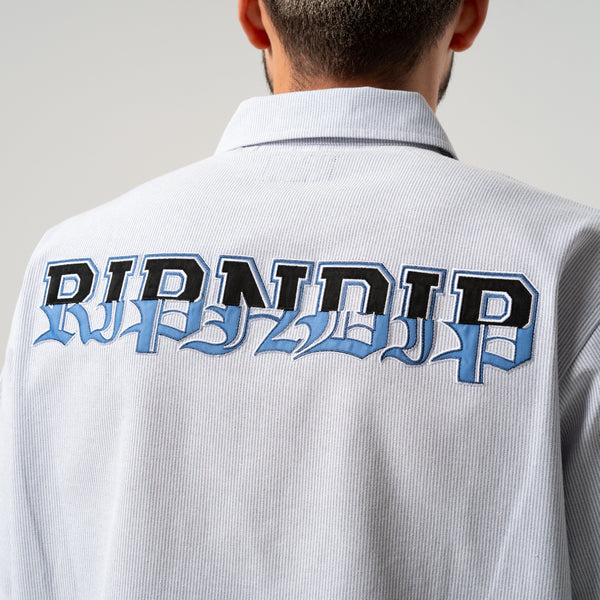 Ripndip Rich Spirit Quarter Zip Shirt (Light Blue)