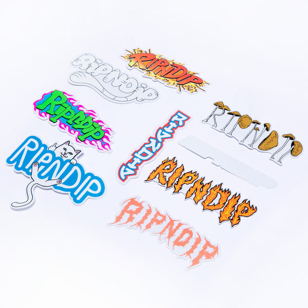 Ripndip RIPNDIP Logo Sticker Pack (Multi)