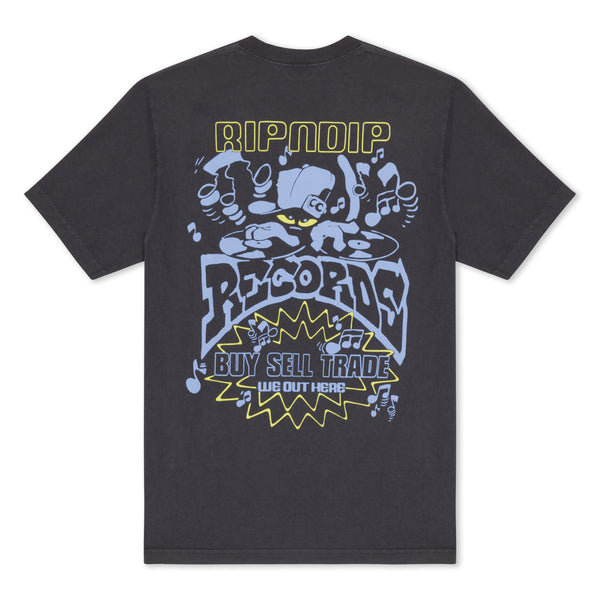 ripndip Ripndip Records Tee (Charcoal Vintage Wash)