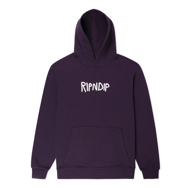 ripndip Ripndip Rubber Logo Hoodie (Dark Purple)