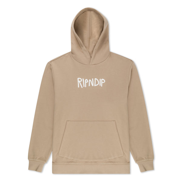 ripndip Ripndip Rubber Logo Hoodie (Sand)