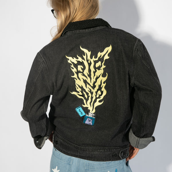 Ripndip Ripnlit Denim Jacket (Black Denim Wash)
