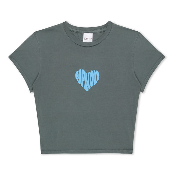 ripndip Ripnlove Cropped Baby Tee (Charcoal)