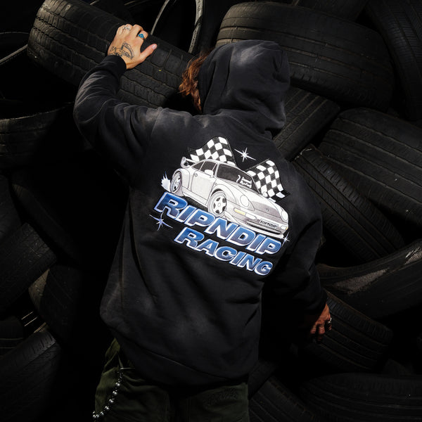 Ripndip Ripnrace Hoodie (Black Fade Wash)