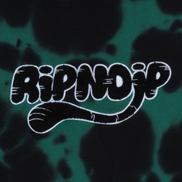 Ripndip Ripntail Hoodie (Green/Black Tie Dye)