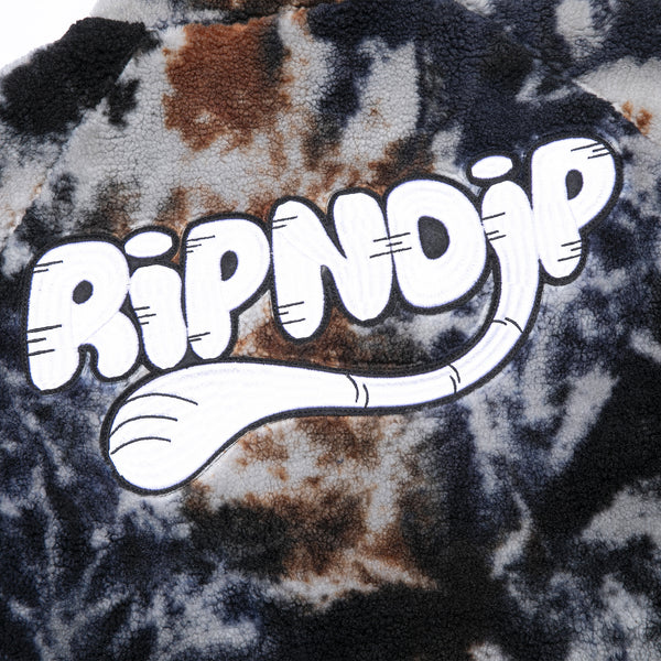Ripndip RIPNTAIL Sherpa Jacket (Tie Dye)
