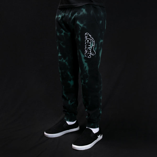 Ripndip Ripntail Sweatpants (Green/Black Tie Dye)