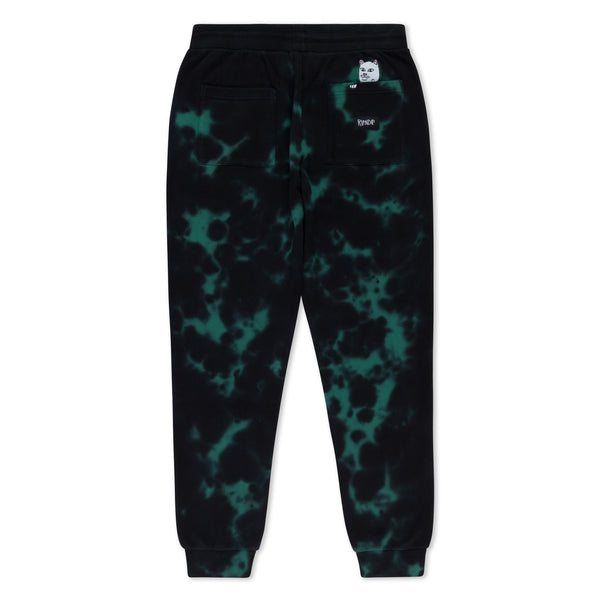Ripndip Ripntail Sweatpants (Green/Black Tie Dye)