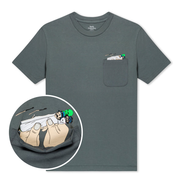 Ripndip Roll Me Up Pocket Tee (Charcoal)