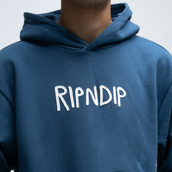 Ripndip Rubber Logo Hoodie (Pacific Blue)