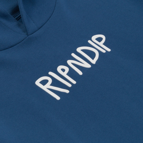 Ripndip Rubber Logo Hoodie (Pacific Blue)