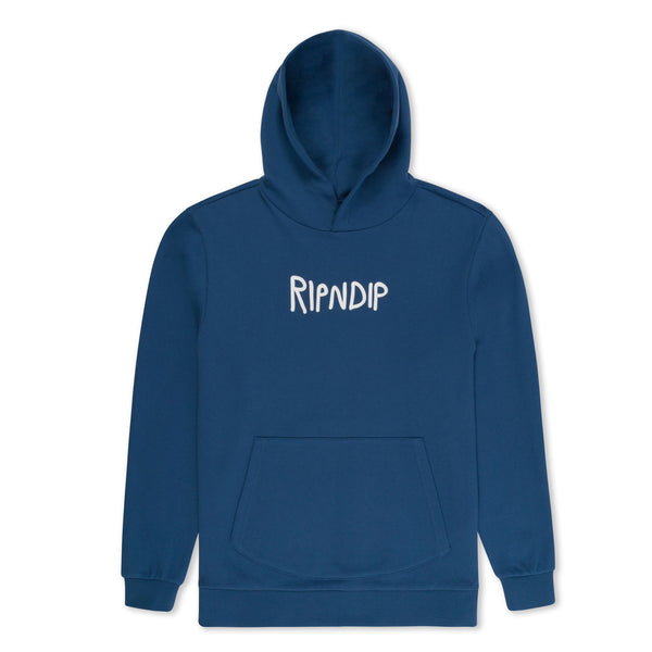 ripndip Rubber Logo Hoodie (Pacific Blue)