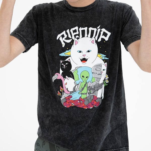 Ripndip Runaway Tee (Black Mineral Wash)