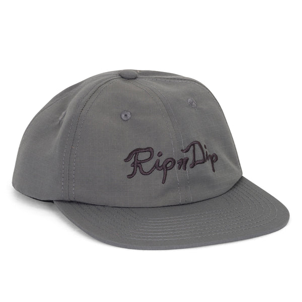 ripndip Script Snapback (Charcoal)