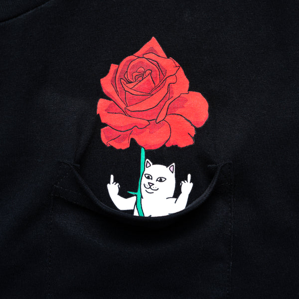Ripndip Send Me Flowers Nermal Pocket Tee (Black)