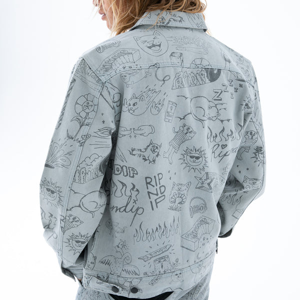 Ripndip Sharpie Denim Jacket (Light Denim Wash)