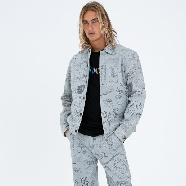 Ripndip Sharpie Denim Jacket (Light Denim Wash)