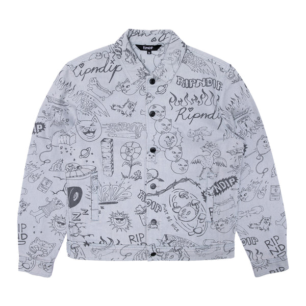 Ripndip Sharpie Denim Jacket (Light Denim Wash)